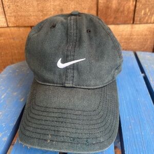 Vintage Y2K Nike black corduroy hat hells canyon 2003 Cycle Oregon hat